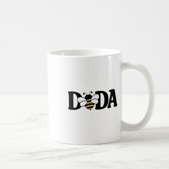 Caneca De Café Febre de primeiro aniversario de Abelhas-Cute Dada (Direita)