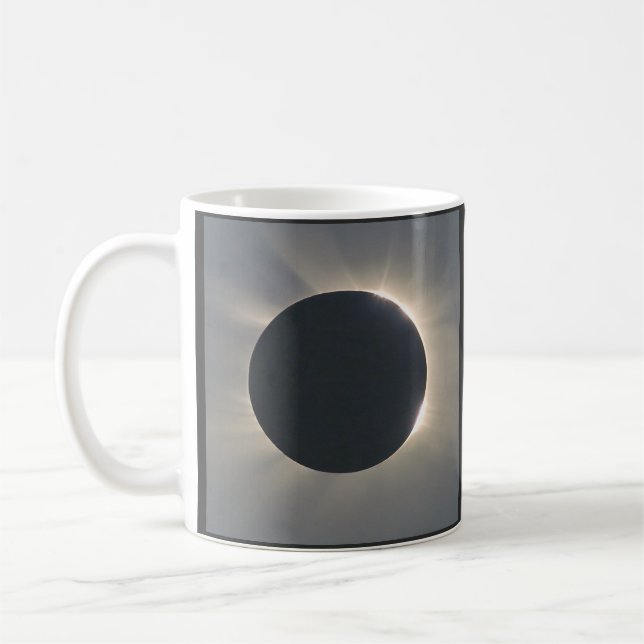 Caneca De Café Fechamento do Eclipse Solar (Esquerda)