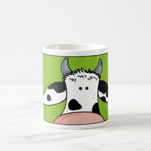 Caneca De Café feche acima da vaca