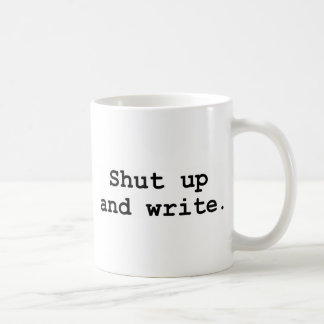Caneca De Café Feche acima e escreva