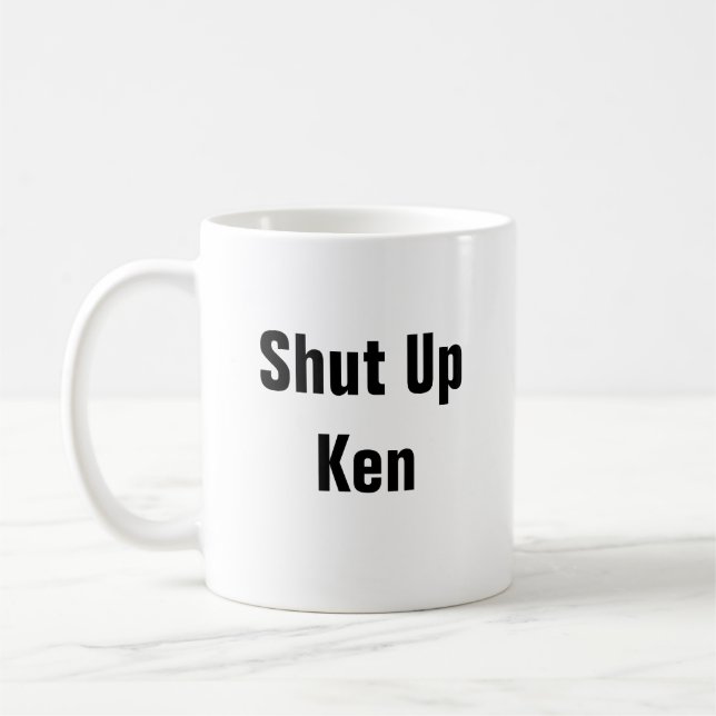 Caneca De Café Feche acima Ken (Esquerda)