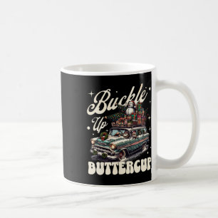 Caneca De Café Feche as Papais noeis de Natal do Buttercanc Snowm