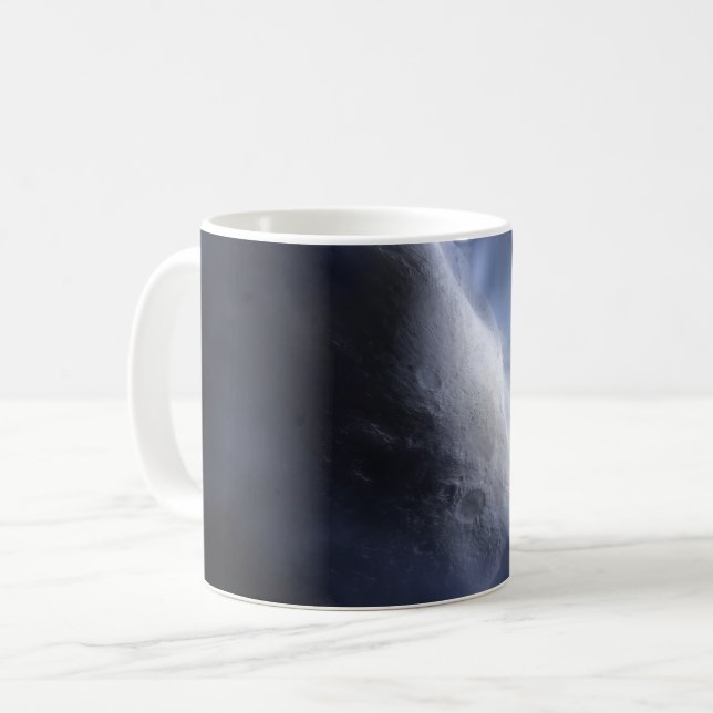 Caneca De Café Feche Ilustrativamente O Tempel De Cometa. (Frente Esquerda)