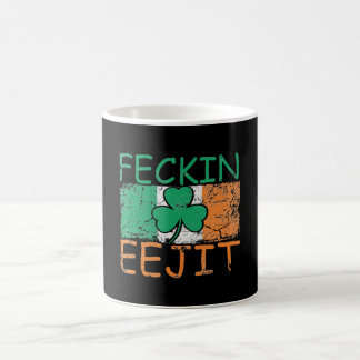Caneca De Café Feckin Eejit Irlanda Irish Slang Engraçado Irlanda
