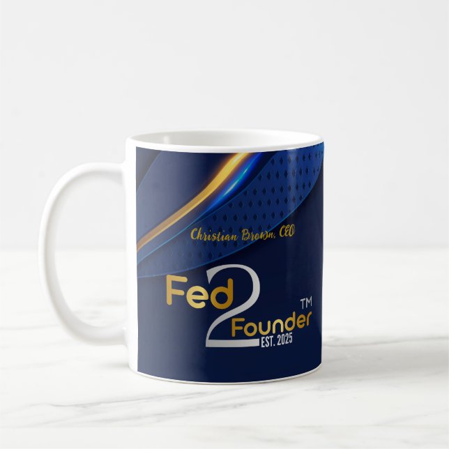 Caneca De Café Fed2Founder Coffee mug- Personalizado (Esquerda)