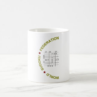 Caneca De Café Federação de Sudoku do mundo