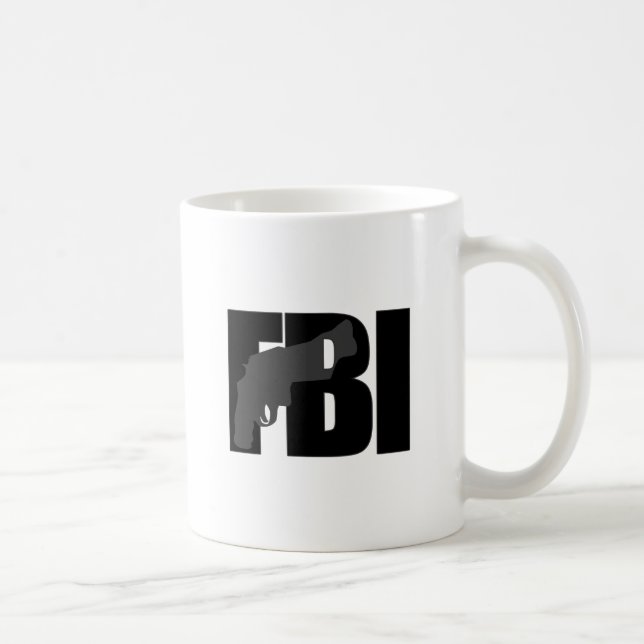 Caneca De Café Federal Bureau of Investigation do agente do FBI (Direita)