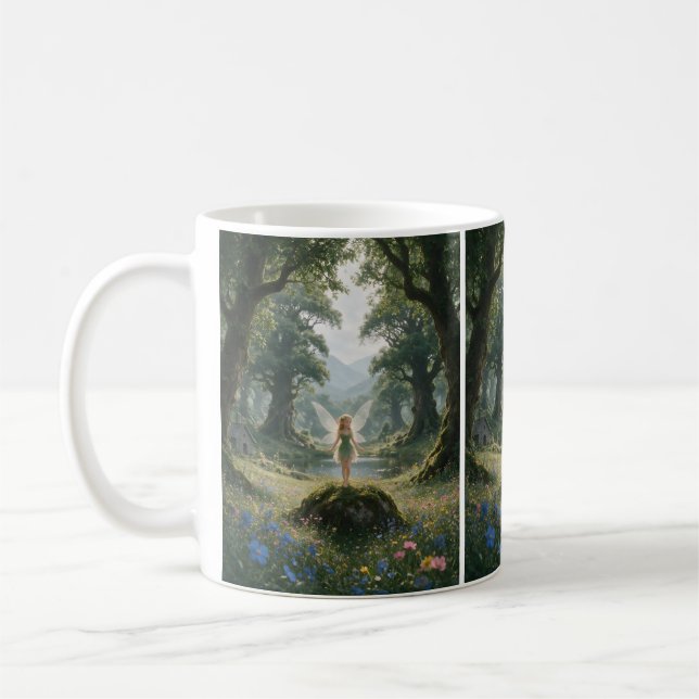 Caneca De Café Fee im verzauberten Wald (Esquerda)