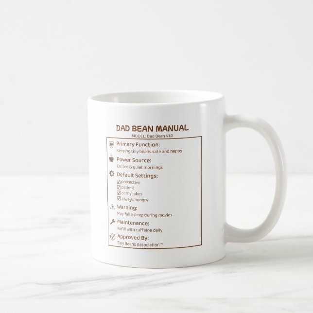 Caneca De Café Feijão calmo lindo café em grão  (Direita)