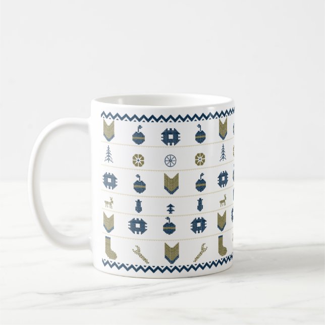 Caneca De Café Feio Natal Feliz (Esquerda)