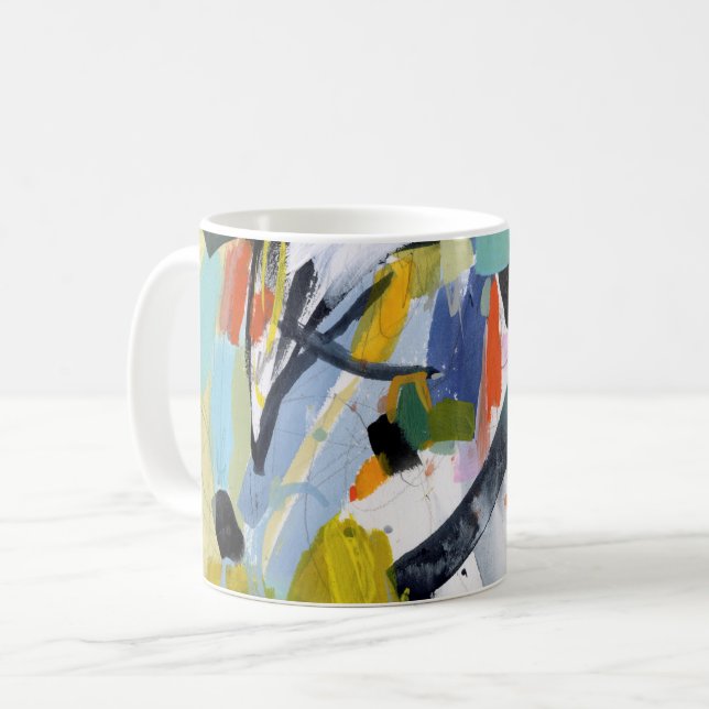 Caneca De Café Feira de Scarborough - Abstrato (Frente Esquerda)