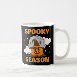 Caneca De Café Feira de Spooky, Cute Orange Pumpkin Halloween
