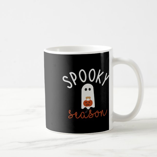 Caneca De Café Feira de Spooky, Festa de Fantasma, Fofo de Hallow (Direita)