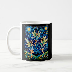 Caneca De Café Feiras Dançantes Sob Teto Starry Sky