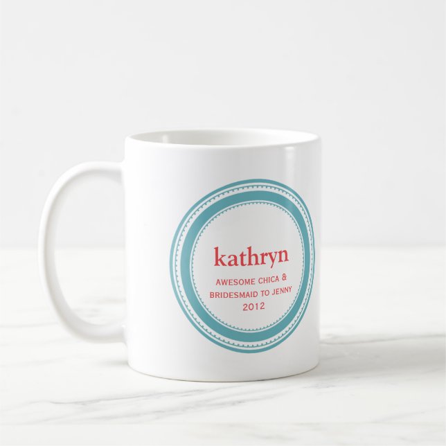 Caneca de café feita sob encomenda do bachelorette (Esquerda)