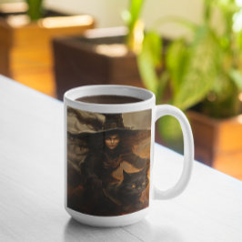 Caneca De Café Feiticeira Assustadora do Halloween 8 Mug