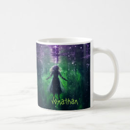 Caneca De Café Feiticeira Assustadora Personalizada Horror Verde 