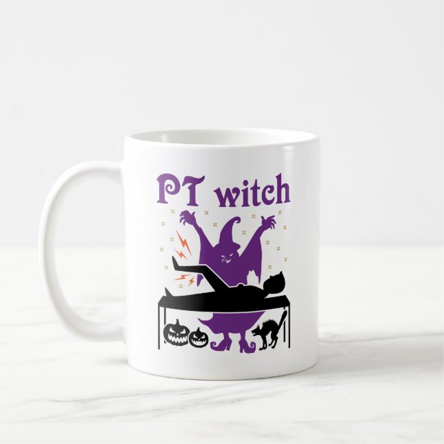 Caneca De Café Feiticeira do Halloween PT (Esquerda)