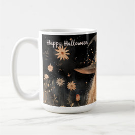 Caneca De Café Feiticeira Feliz de Halloween Bonita Personalizada