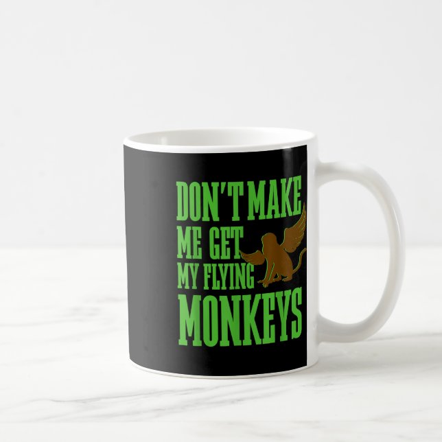 Caneca De Café Feiticeiro De Oz Wicked Witch Pega Meus Macacos Vo (Direita)
