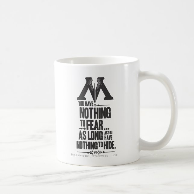 Caneca De Café Feitiço de Harry Potter | Propaganda do Ministério (Direita)