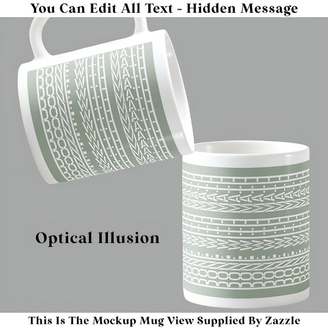 Caneca De Café Feito Com Mensagem Oculta Matemática 120WG Profess (Criador carregado)