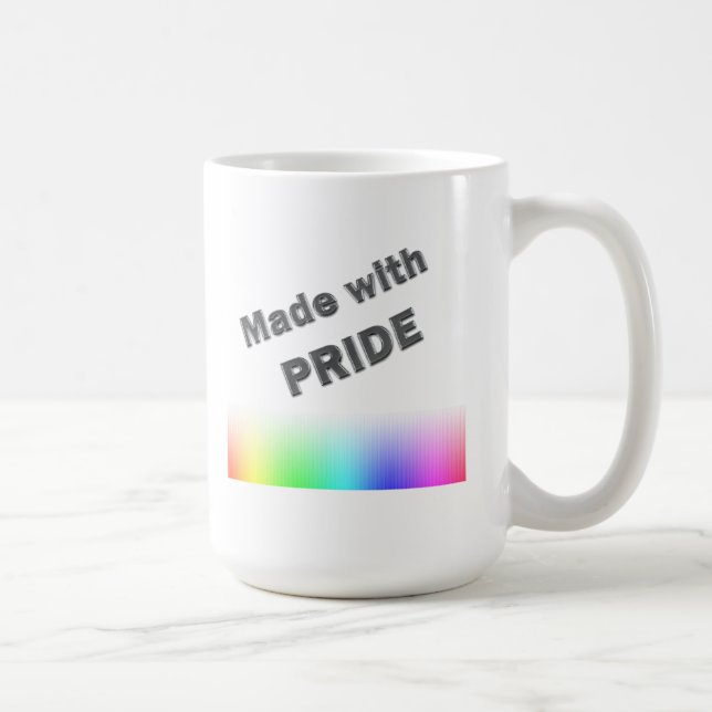 Caneca De Café Feito com Orgulho (Direita)
