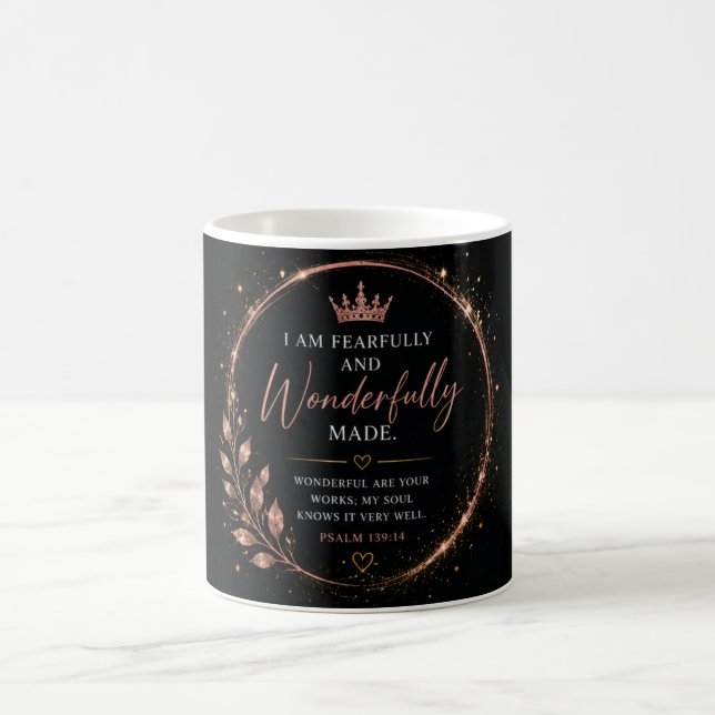 Caneca De Café Feito com Temor e Adoração Fé  (Centro)