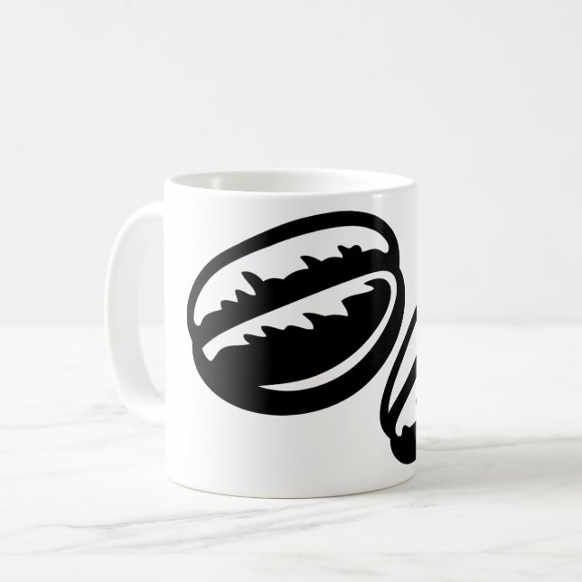Caneca de Café Feito de Grãos Torrados (Frente Esquerda)