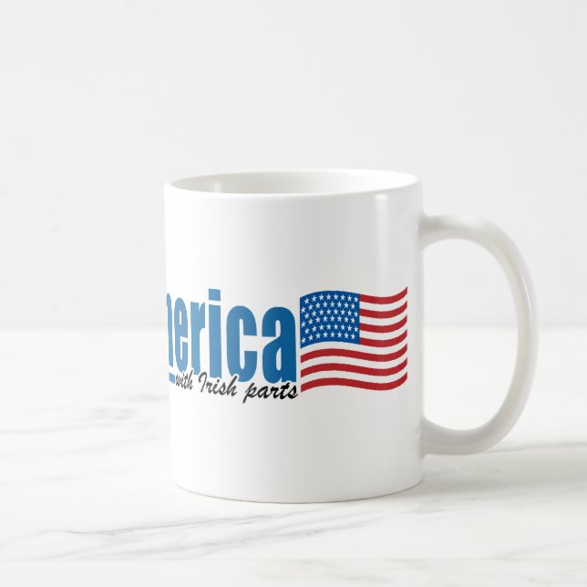 Caneca De Café Feito em América com peças irlandesas (Direita)