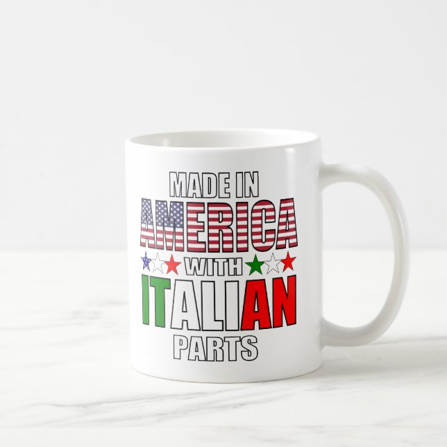 Caneca De Café Feito na América com peças italianas (Direita)