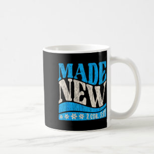 Caneca De Café Feito Novo Batismo Cristão 2 Cor 5_17 Menino Batiz