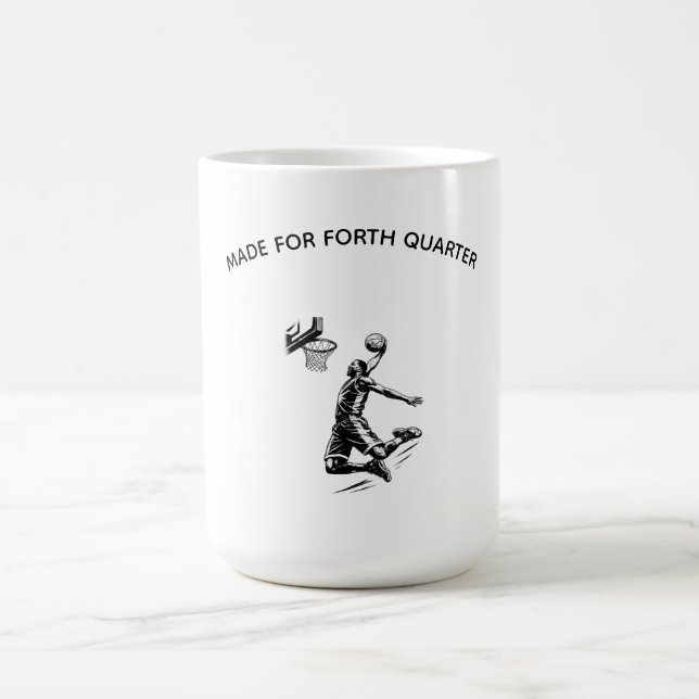 Caneca De Café Feito para o jogador de basquete do quarto quarto (Centro)