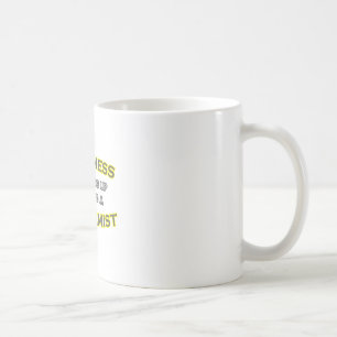 Caneca De Café Felicidade acorda perto de um bioquímico