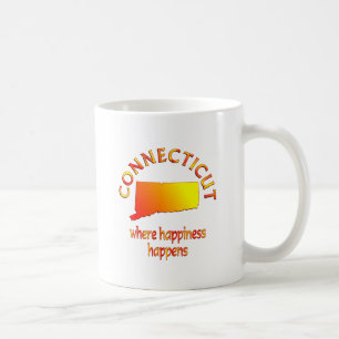 Caneca De Café Felicidade de CONNECTICUT