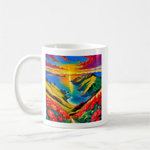 Caneca De Café Felicidade do Pôr do Sol