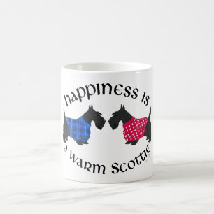 Caneca De Café Felicidade dos Terriers Escoceses Pretos