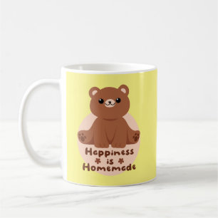Caneca De Café Felicidade é um bebê bonitinho Kawaii caseiro, cas