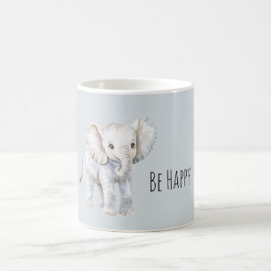 Caneca De Café Felicidade Elefante Doce