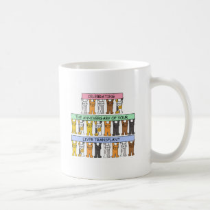 Caneca De Café Felicitações do aniversário da transplantação