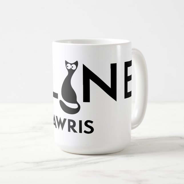 Caneca De Café Felino (Frente Esquerda)