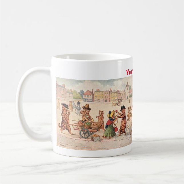 Caneca De Café Felinos Louis Wain (Esquerda)