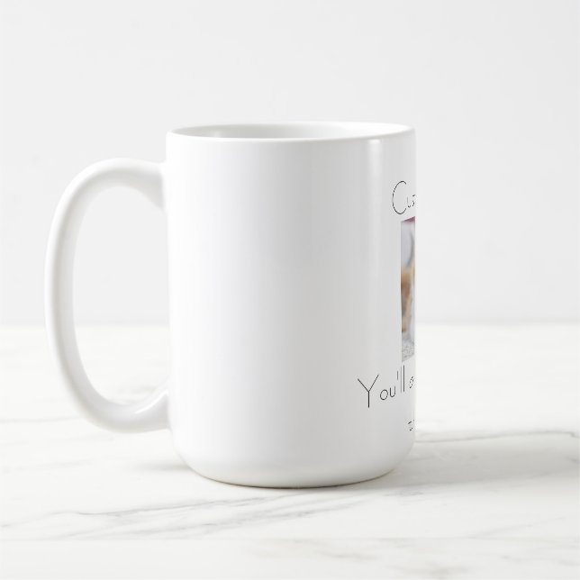 Caneca De Café Felinos, parte da família, Simples e fofa Mãe Gift (Esquerda)