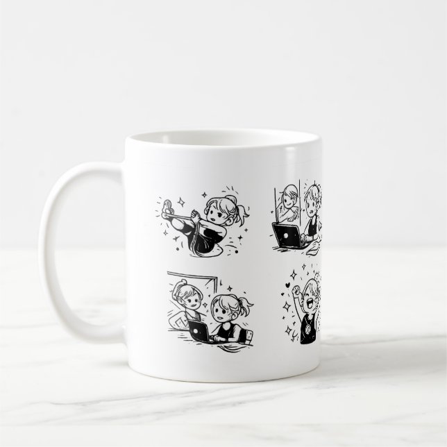 Caneca De Café feliz (Esquerda)