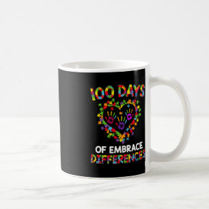 Caneca De Café Feliz 100º Dia 100 Dias De Awarenes Autismo Escola