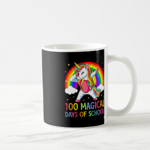 Caneca De Café Feliz 100º Dia da Escola Unicórnio 100 Dias Mágico