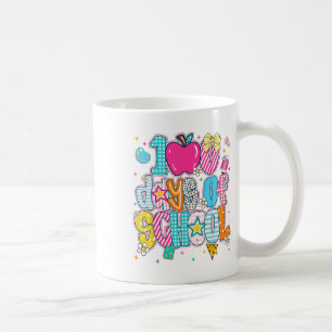 Caneca De Café Feliz 100º Dia De Escola Para Crianças Professor 1
