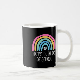 Caneca De Café Feliz 100º Dia De Estudante Escolar 100 Dias Arco-