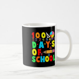 Caneca De Café Feliz 100º Dia de Professores Crianças Felizes