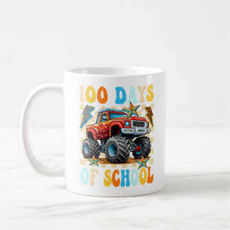 Caneca De Café Feliz 100 Dias De Caminhão Monstro Escolar